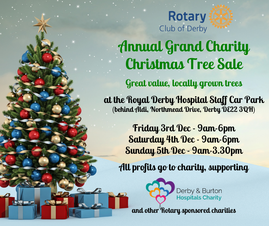 Annual Charity Christmas Tree Sale Derby Rotary